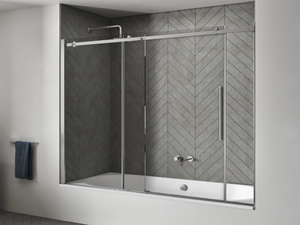 AXIA SC1-V - Sliding crystal bathtub wall panel - Paneling by RELAX