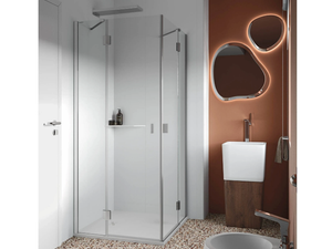 PETRARCA AB + AB - Corner crystal shower cabin - Shower by RELAX