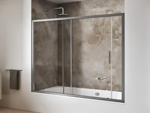 SMART SC1-V - Sliding crystal bathtub wall panel - Paneling by RELAX