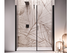 WALL PL - Niche crystal shower cabin with hinged door - Door by RELAX