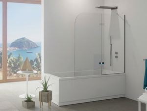 GIGLIO - Folding tempered glass bathtub wall panel - Paneling by Remail by G.D.L.