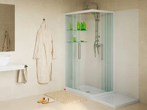 SOLUZIONE BALZETTO - Corner shower cabin - Shower by Remail by G.D.L.