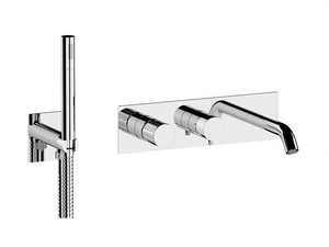 CELEBRITY - Recessed wall-mounted bathtub set with plate - Bathtub by Remer Rubinetterie
