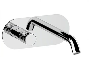 CELEBRITY - Wall-mounted single handle washbasin mixer with plate - Tap by Remer Rubinetterie