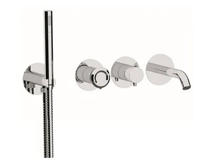ELEMENT - Recessed single handle bathtub set with hand shower - Tap by Remer Rubinetterie