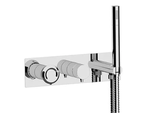 ELEMENT - Recessed single handle shower set with plate - Shower by Remer Rubinetterie