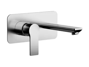 ENERGY - Wall-mounted chromed brass washbasin mixer with plate - Tap by Remer Rubinetterie