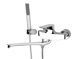 INFINITY - 2 hole bathtub mixer with hand shower - Tap by Remer Rubinetterie