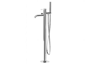 METRICA - Floor standing single handle bathtub mixer with hand shower - Tap by Remer Rubinetterie