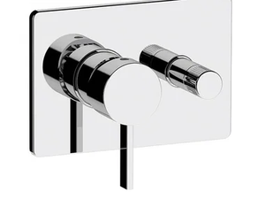 METRICA - Recessed single handle bathtub mixer with plate - Tap by Remer Rubinetterie