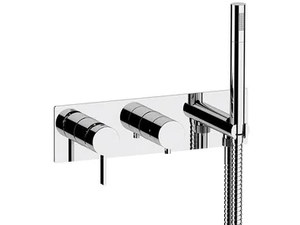METRICA - Wall-mounted bathtub set with diverter - Bathtub by Remer Rubinetterie
