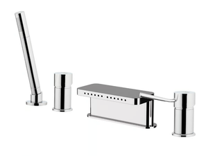 MINIMAL - 4 hole bathtub set with hand shower - Tap by Remer Rubinetterie