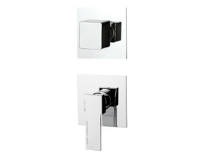 QUBIKA - Chrome-plated single handle shower mixer with diverter - Shower by Remer Rubinetterie