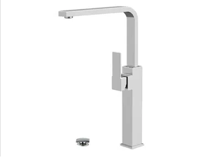 QUBIKA - Countertop single handle washbasin mixer with adjustable spout - Tap by Remer Rubinetterie