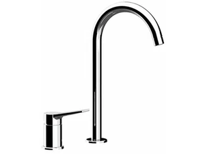 SLASH & DOT - High single handle 2 hole washbasin mixer - Tap by Remer Rubinetterie