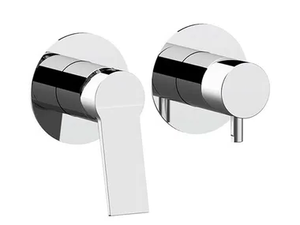SLASH & DOT - Recessed shower mixer with plate - Shower by Remer Rubinetterie