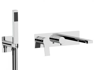 SLASH & DOT - Recessed single handle bathtub set with hand shower - Tap by Remer Rubinetterie
