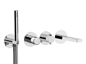 SLASH & DOT - Recessed single handle bathtub set with hand shower - Tap by Remer Rubinetterie