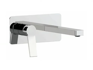 SLASH & DOT - Wall-mounted washbasin mixer with plate - Tap by Remer Rubinetterie