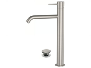 X STYLE INOX - Countertop single handle stainless steel washbasin mixer - Tap by Remer Rubinetterie