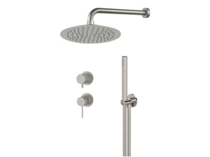 X STYLE INOX - Stainless steel shower set with overhead shower - Shower by Remer Rubinetterie