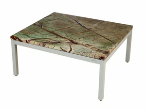 CALIFORNIA - Marble and aluminium high side table - Side table by Rever