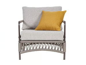 CANNES - Fabric garden armchair with armrests - Armchair by Rever