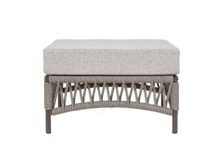 CANNES - Square fabric garden pouf - Pouf by Rever