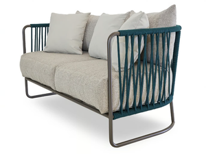 LEVANTE - 2 seater sled base garden sofa - Sofa by Rever