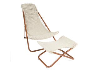 ROPE - Recliner rope and stainless steel deck chair - Chair by Rever