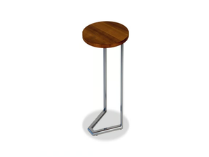 WAVE - Wooden and steel garden side table - Side table by Rever