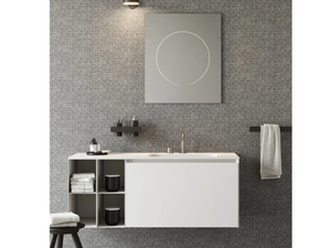 COMPACT LIVING - SET 10 - Wall-mounted vanity unit - Washbasin cabinet by Rexa