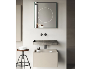 COMPACT LIVING - SET 4 - Wall-mounted vanity unit - Washbasin cabinet by Rexa
