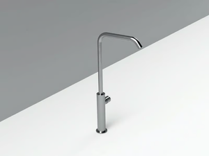 MAE - Countertop single handle stainless steel washbasin mixer with adjustable spout - Tap by Rexa