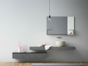 MOODE - Sectional ecomalta vanity unit - Washbasin cabinet by Rexa