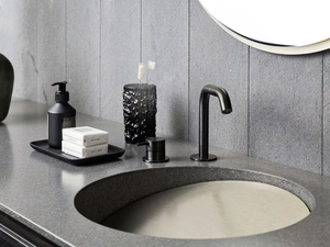 SLOPE - Corian® washbasin with integrated countertop - Washbasin by Rexa