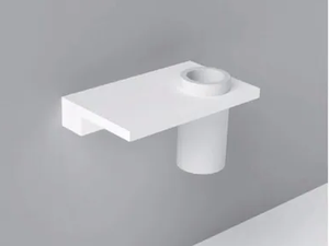 UNICO - Corian® toothbrush holder / bathroom wall shelf - Cabinet by Rexa
