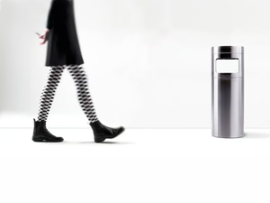 NOX - Stainless steel waste paper bin - Accessories by REXITE