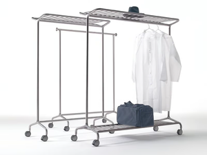 NOX VESTA - Brushed steel coat rack - Accessories by REXITE