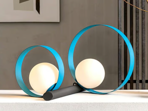 BUBBLE DUO DT - Metal table lamp - Table lamp by RIFLESSI