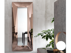 DIAMOND - Framed wall-mounted stainless steel mirror - Accessories by RIFLESSI