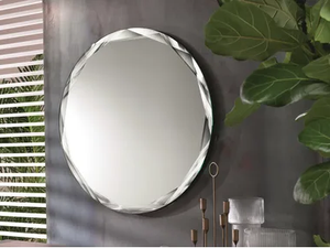 GIOIELLO - Round framed wall-mounted crystal mirror - Accessories by RIFLESSI