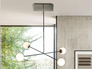 MERIDIAN S4 - Painted metal pendant lamp - Ceiling lamp by RIFLESSI