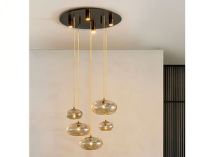 NUBOLA S5 - Blown glass pendant lamp - Ceiling lamp by RIFLESSI