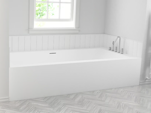 B-FLAT - Built-in custom Corian® bathtub - Bathtub by RILUXA