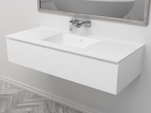 ENERGY - Single wall-mounted vanity unit with drawers - Washbasin cabinet by RILUXA
