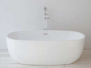 GLASGOW - Freestanding oval acrylic bathtub - Bathtub by RILUXA