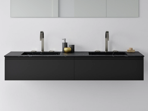 MARQUINA - Inset wall-mounted double washbasin - Washbasin by RILUXA
