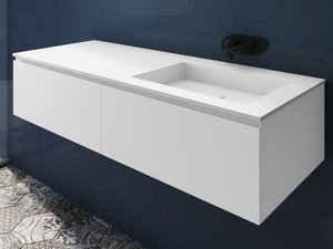 SQUARE - Vanity unit with drawers - Washbasin cabinet by RILUXA