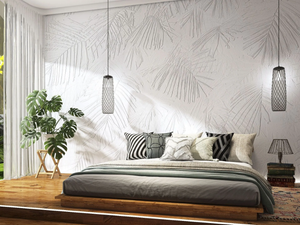 WHITENESS - Wallpaper with floral pattern - Wallpaper by Rimura